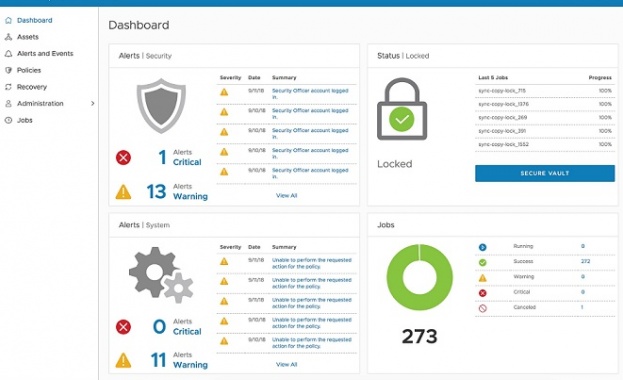 Софтуерът Dell EMC Cyber Recovery предоставя най-новата защита на данните срещу кибер атаки