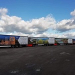 Камиони, изрисувани с красиви места от страната ни, популяризират България