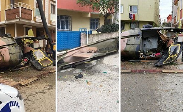 Военен хеликоптер се разби в Истанбул, има 4 жертви