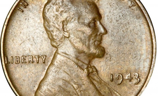 Бронзово пени с лика на Линкълн беше продадено на търг