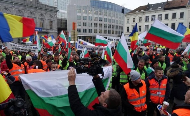 Близо 500 български шофьори излизат на протест, ако пакет "Мобилност" е в дневния ред на ЕП