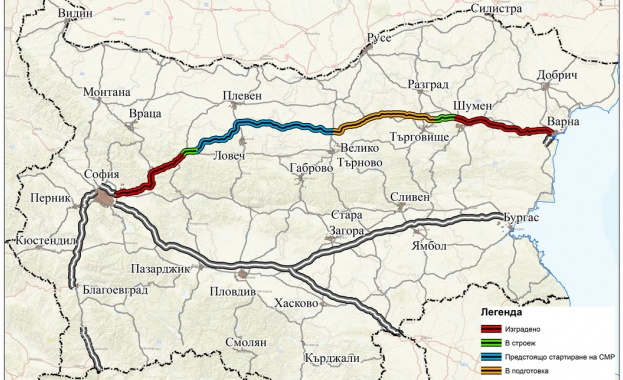 Държавното дружество „Автомагистрали“ ще изгражда 134 км от АМ „Хемус“