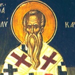 Св. свщмчк Поликарп, еп. Смирненски. Преп. Александър, първоначалник на обителта на незаспиващите