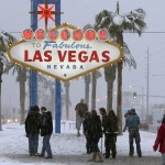За пръв път от десетилетия: В Лас Вегас валя сняг (ВИДЕО)