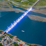 Русия и Китай съединиха моста над река Амур (видео)