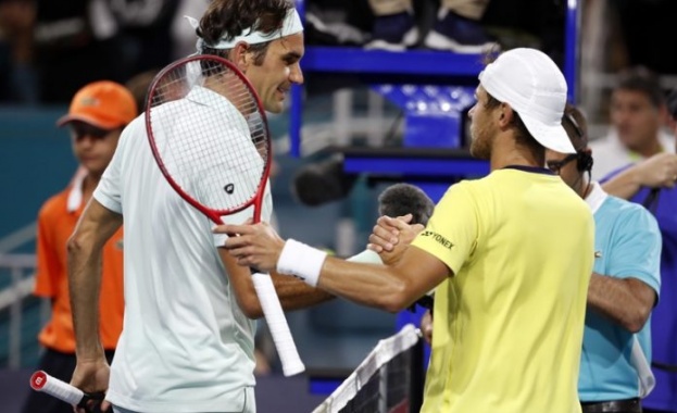 Роджър Федерер се класира за третия кръг на турнира от сериите Мастърс в Маями