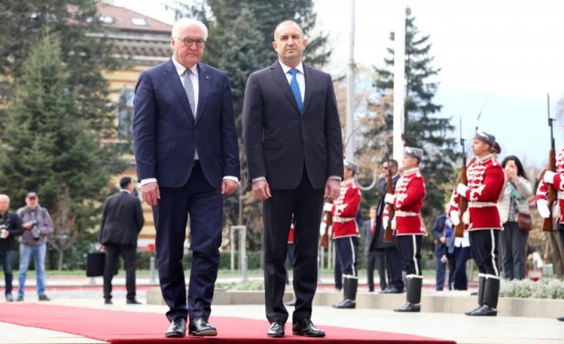 Германският президент Франк-Валтер Щайнмайер пристигна в България 