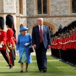 Кралица Елизабет Втора посреща Доналд Тръмп в началото на юни