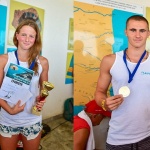Василики Кадоглу и Георги Цурев победиха на плувния маратон "Археология" в Бяла