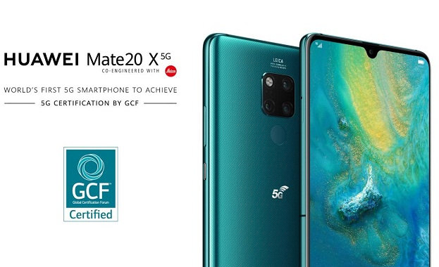 HUAWEI Mate 20 X (5G) е първият в света мобилен телефон, който получава 5G сертификат от Глобалния сертификационен форум (GCF)