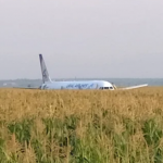 Пътнически Airbus направи аварийно кацане в Подмосковието  (снимки+видео)