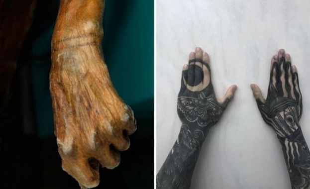Археолози откриха скелет с лечебни татуировки