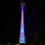 Българи с поздрав към телевизионната кула в Берлин 