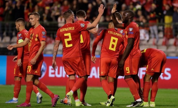 Белгия се класира за Евро 2020 след 9:0 над Сан Марино