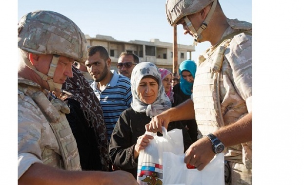 Руските военни доставиха над 3 тона храна в Сирия