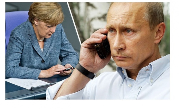 Путин и Меркел обсъдиха по телефона ситуацията в Украйна и Сирия