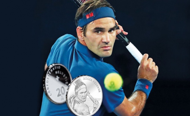 Швейцария пуска монета от 20 франка с лика на Роджър Федерер