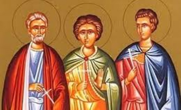 Свети мъченици Мина, Ермоген и Евграф