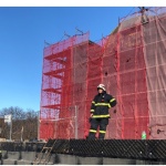 Горя куполът на Пантеона на възрожденците в Русе