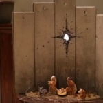 Банкси представя Рождество Христово на фона на война