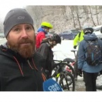 С колело през заснежените пътеки на Витоша