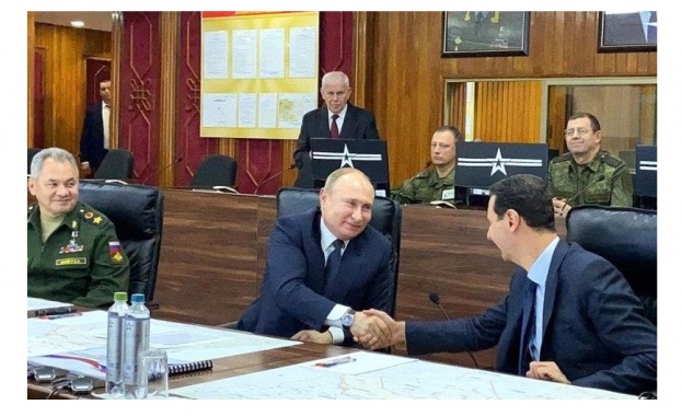 Путин пристигна в Дамаск