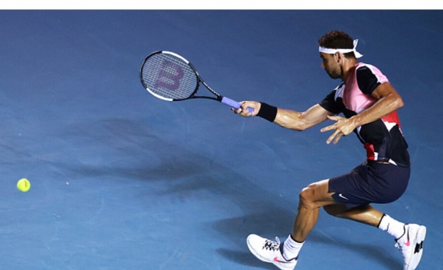 Ракета №1 в българския тенис Григор Димитров попадна с цели