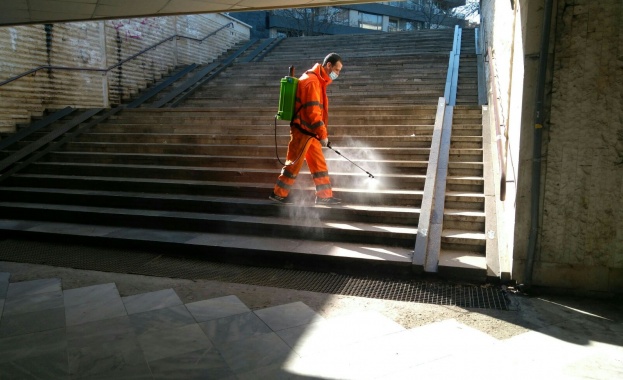 Продължава изпълнението на дейности за дезинфекция с цел предотвратяването на