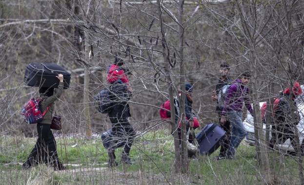 Екипи на турската жандармерия които охраняват района на турско българската граница
