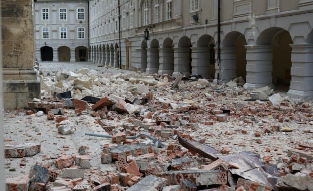 Земетресението което удари хърватската столица Загреб преди месец е причинило