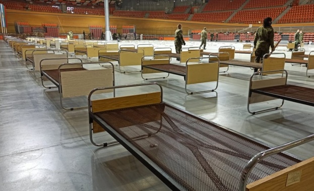 За броени часове спортна зала Колодрума в Пловдив се превърна