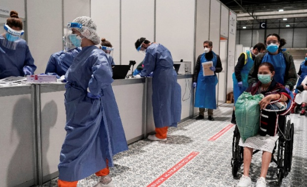 Испания регистрира за едно денонощие 849 смъртни случая свързани с