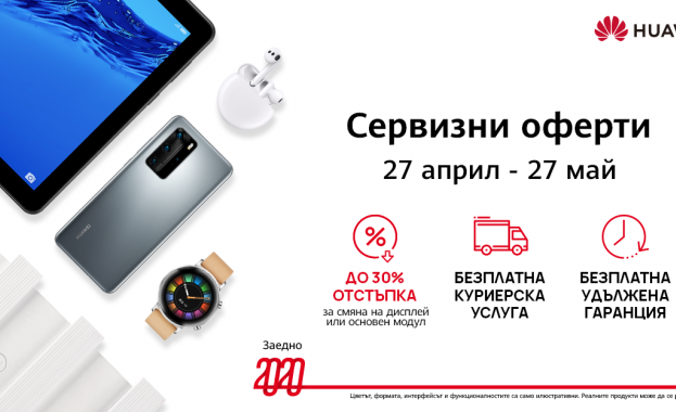 От понеделник 27 април 2020 г започва нова сервизна кампания