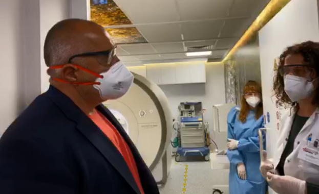 Премиерът Бойко Борисов е на инспекция в болница Пирогов Заедно