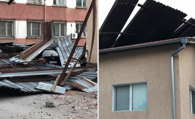 Във Враца започна разчистването след ураганния вятър който тази нощ