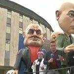 Огромна фигура на ген. Мутафчийски - гвоздеят на карнавала в Габрово