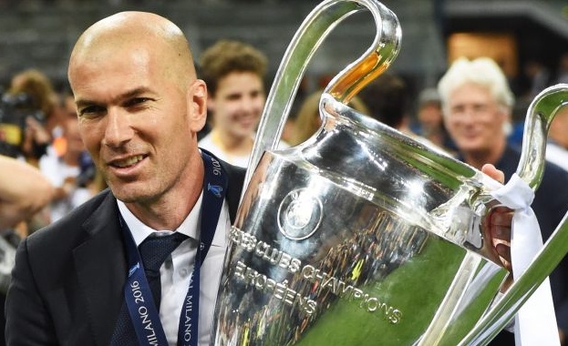 Треньорът на Реал Мадрид Зинедин Зидан беше избран за най добър