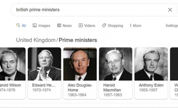 Снимката на Уинстън Чърчил изчезна от списъка на Google на