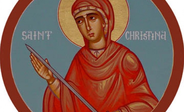 На днешния 24 юли Православната църква почита Света великомъченица Христина Тя