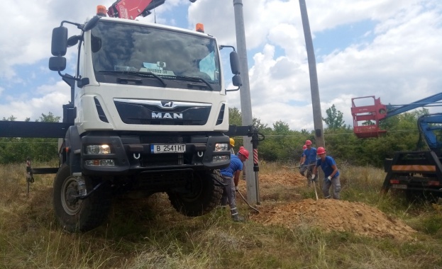 ЕРП Север извърши рехабилитация на въздушната мрежа на село Благоево след нерегламентирана сеч