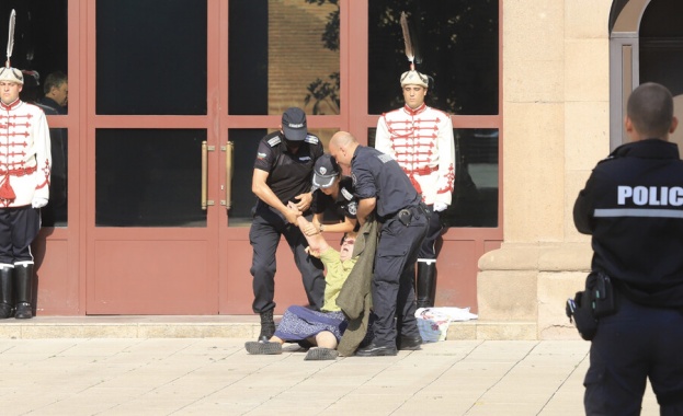 МВР: Жена се опита да нахлуе в сградата на Президентството 
