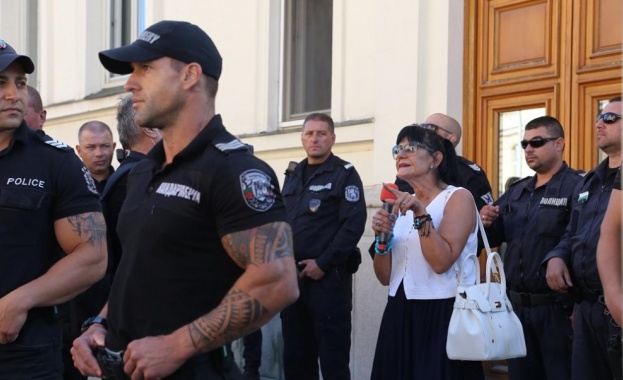 Агресия спрямо колега журналист демонстрираха протестиращите пред служебния вход на