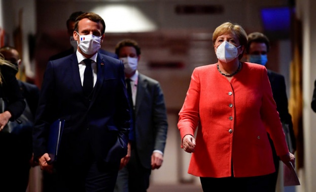 Канцлерът на Германия Ангела Меркел и френският президент Еманюел Макрон