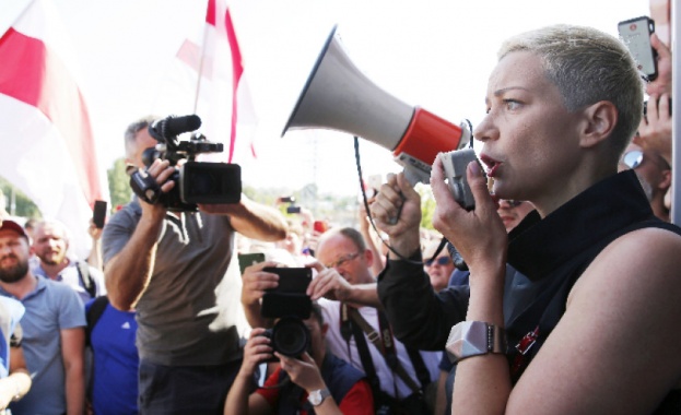 Беларуският опозиционен лидер Мария Колесникова за която беше съобщено вчера