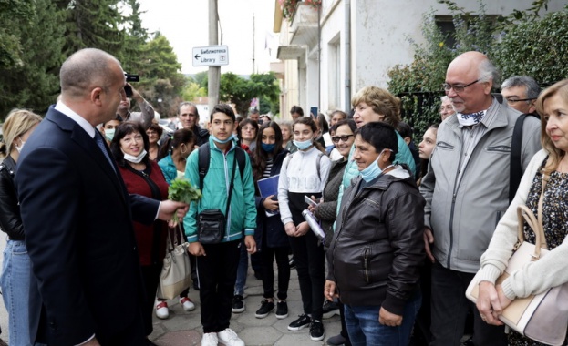Президентът Румен Радев посети днес Бяла Черква по покана на