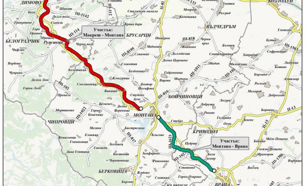 Автомагистрали ЕАД ще изгради 65 8 км от път I 1 Видин