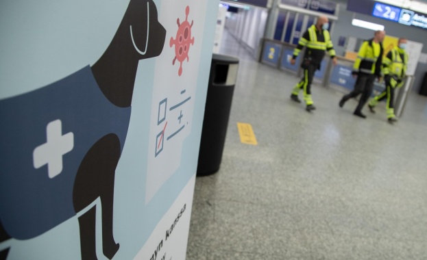 Кучета работещи на летището в Хелзинки Вантаа гарантират почти 100 откриване