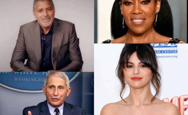 Джордж Клуни д р Антъни Фаучи Селена Гомес и Реджина Кинг