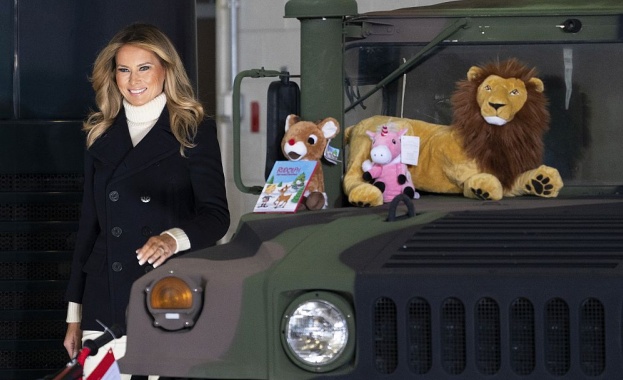 Неотразимата първа дама на САЩ Мелания Тръмп се среща на