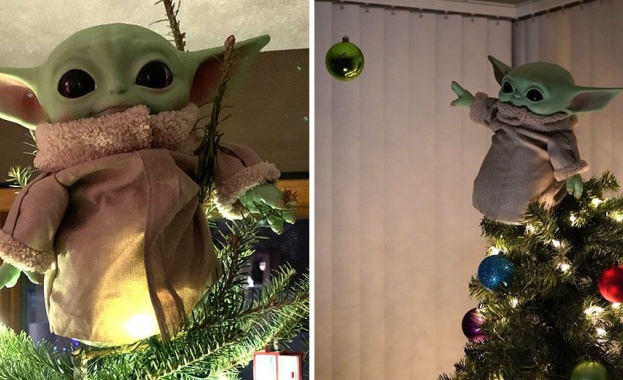 Бебето Йода замени звездите ангелите и Дядо Коледа като популярен